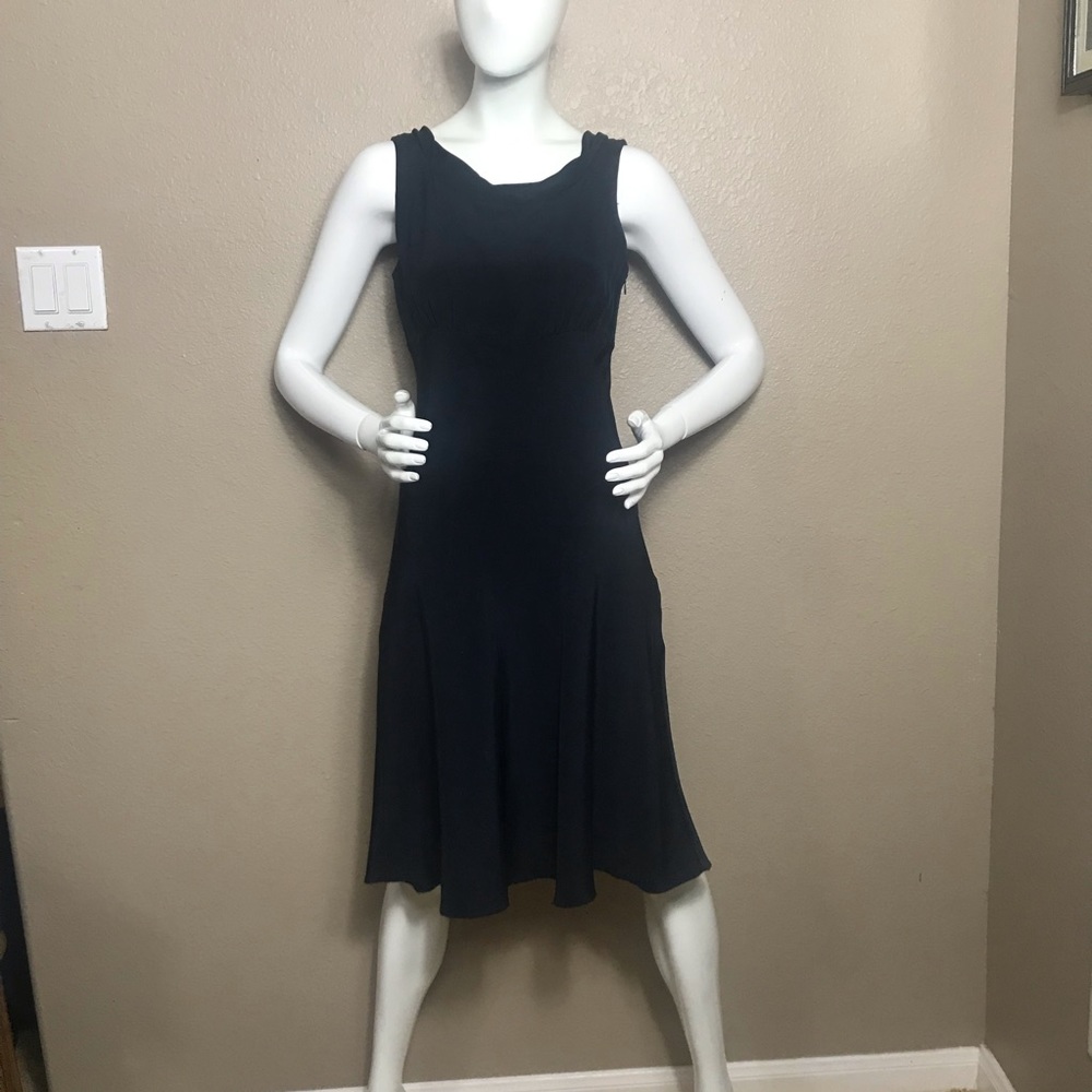 J Crew knee length Navy Blue Dress